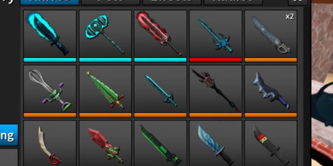 Assassin Knives Video Gaming Gaming Accessories Game Gift Cards Accounts On Carousell - roblox assassin knife ranks