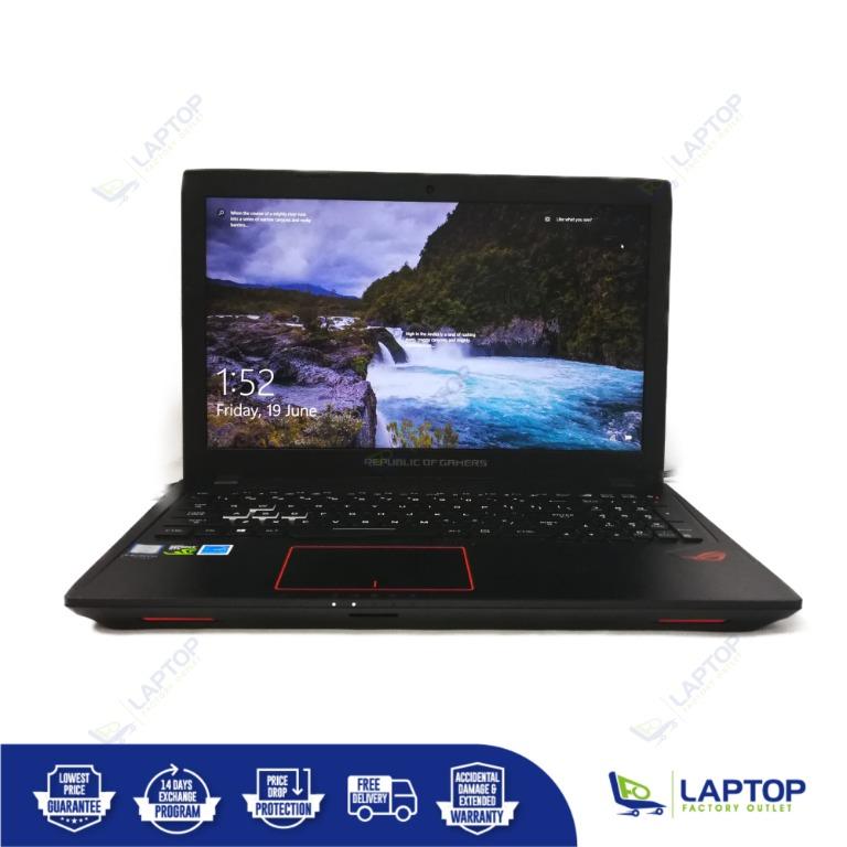 Asus Rog Gl553vd Dm410t I7 7 8gb 256gb Gtx1050 Premium Preowned Electronics Computers Laptops On Carousell