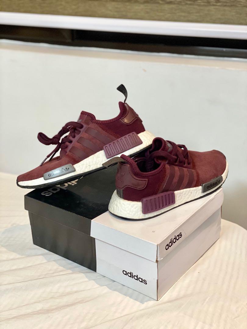Adidas us nmd womens maroon hot sale