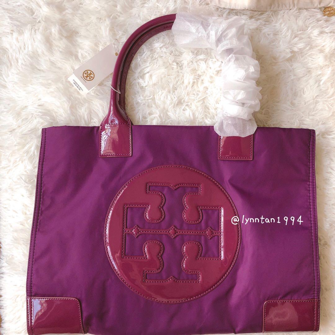 Authentic Tory Burch Purple Big Tote, Women's Fashion, Bags & Wallets, Tote  Bags on Carousell