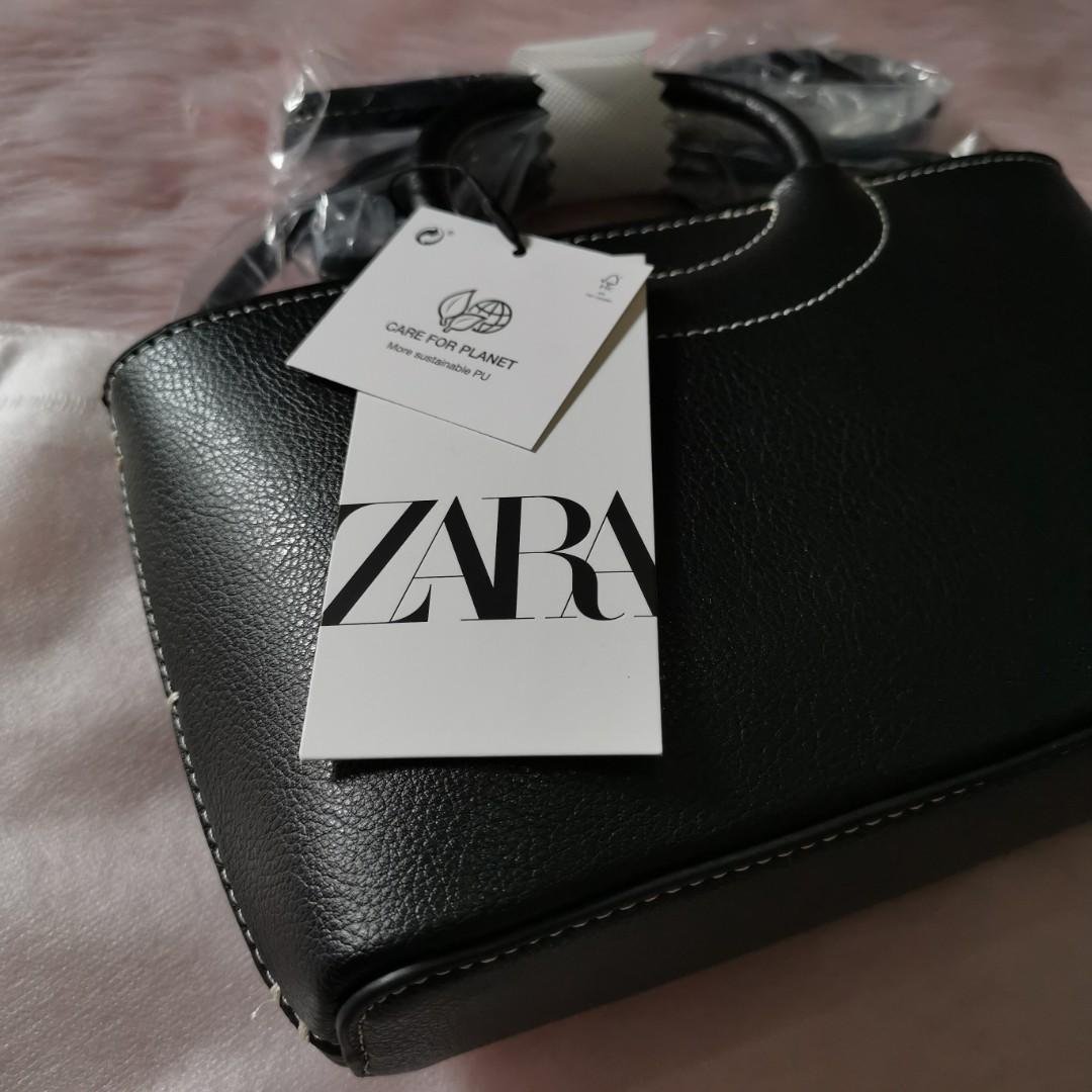 Authentic Zara Mini Tote Bag w Round Handles