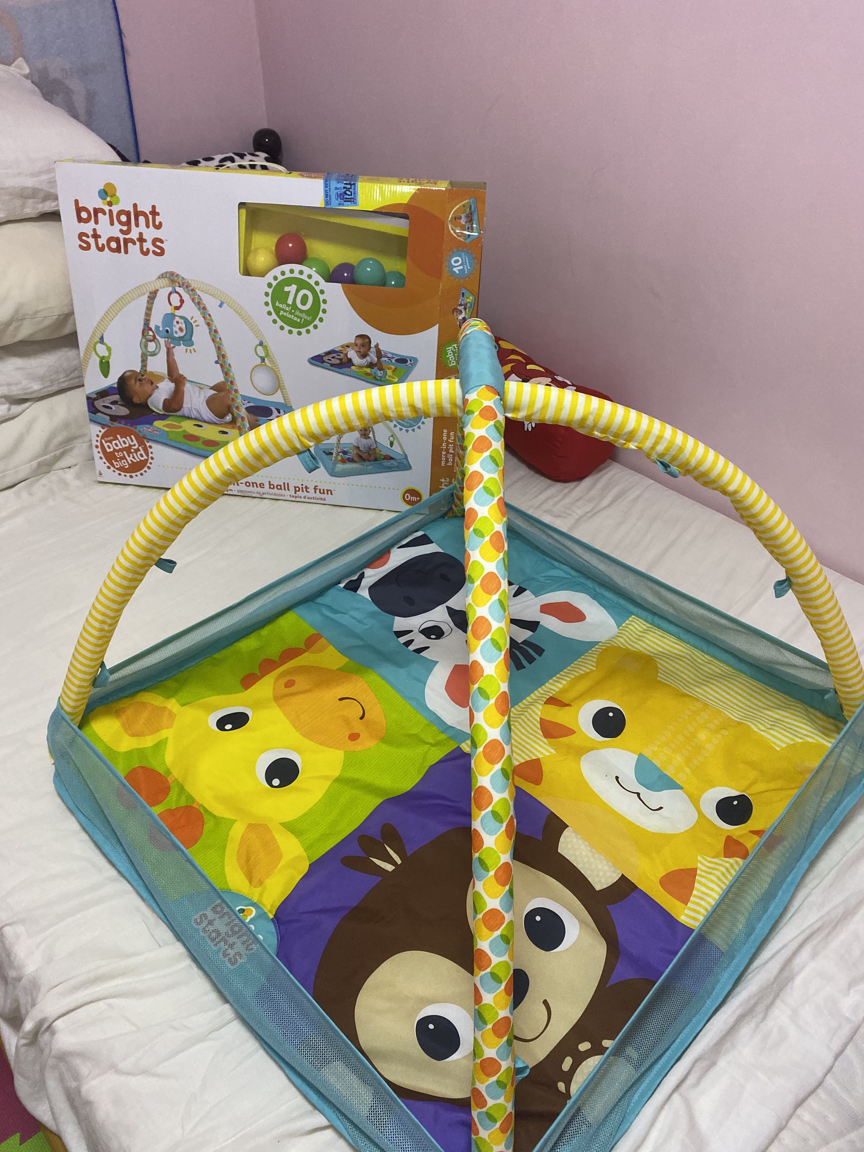 bright starts play mat ball pit