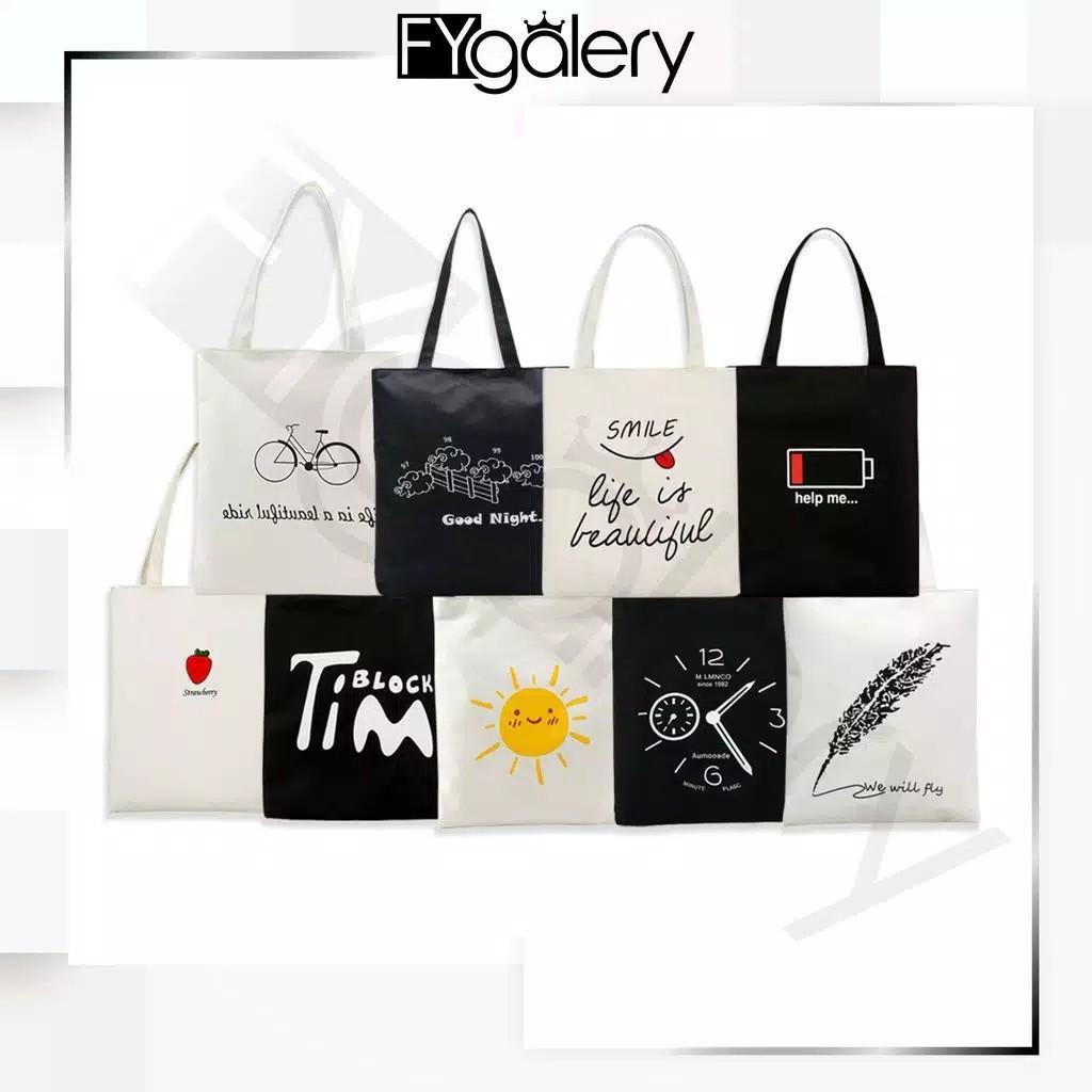 Wj06 Tas Kain Kanvas Tenteng Motif Kanvas Bag Tas Kain Karakter Yl 02 Btm Women S Fashion Bags Wallets Handbags On Carousell