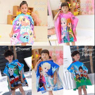 Bath towel with hood # Thomas# pony # Frozen # paw Patrol