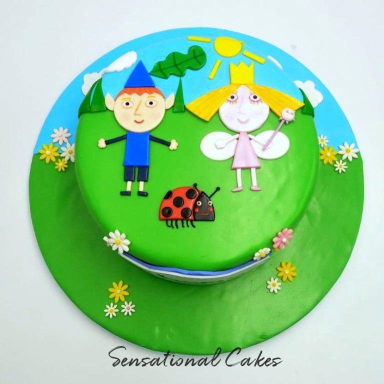 Ben And Holly Children Kids Garden Theme Birthday Design Cake Singaporecake Childrencake Kidscake Gardencake Food Drinks Homemade Bakes On Carousell