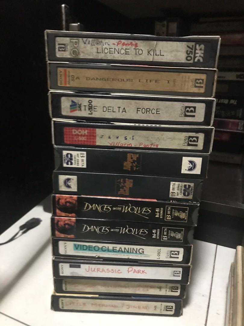 Beta And Vhs Tapes