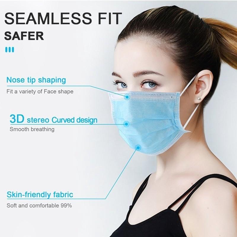 Brand New Sealed Wth Box 3 Ply Mask 50 Pieces Disposable Face Mask Surgical Ear Loop Health Beauty Skin Bath Body On Carousell