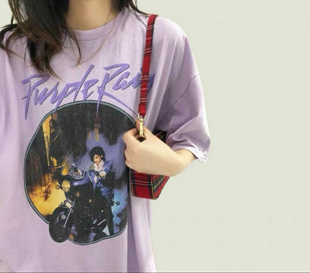 purple rain oversized t shirt