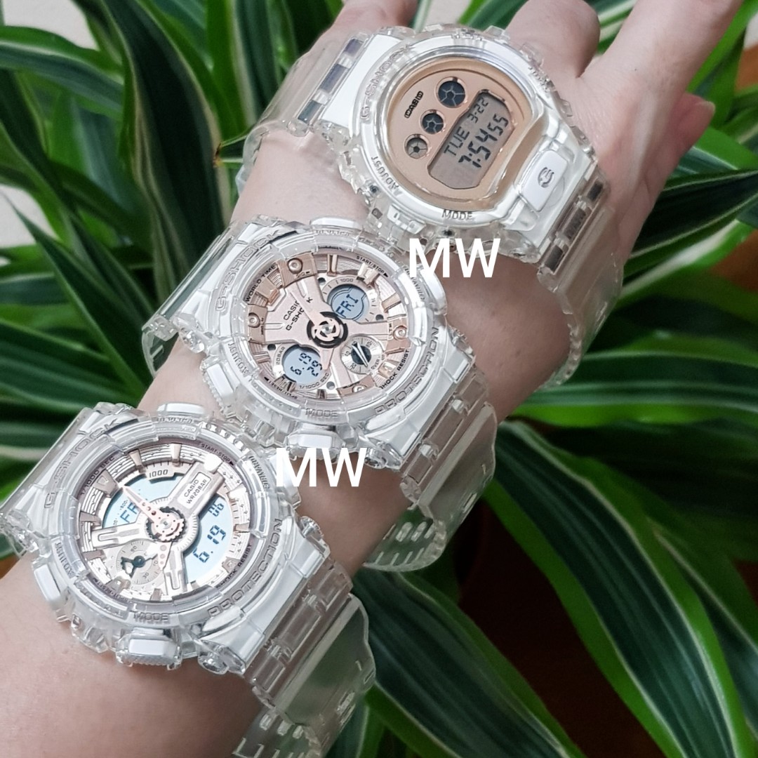 casio ladies g shock s series transparent watch Women s Fashion