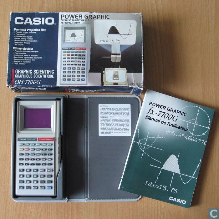 CASIO OH7700G OVERHEAD PROJECTOR CALCULATOR, Hobbies & Toys