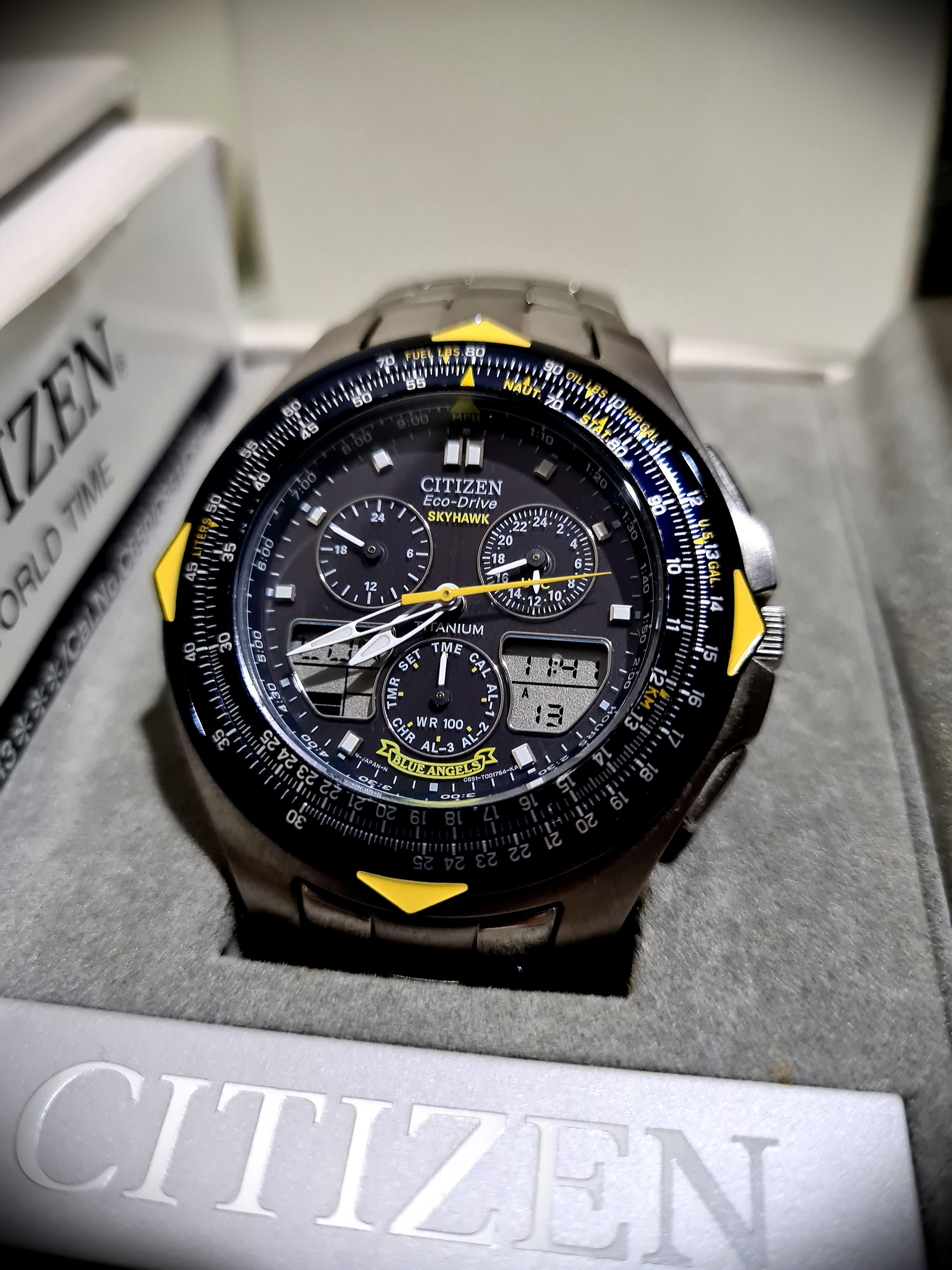 citizen skyhawk blue angels set time