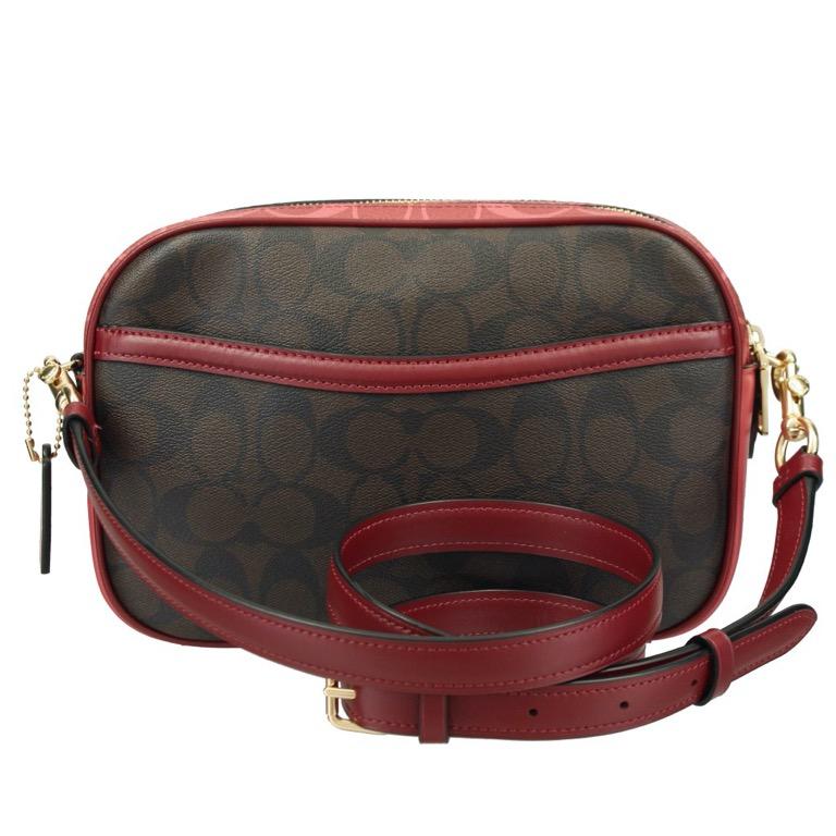 COACH JES CROSSBODY IN BLOCKED SIGNATURE CANVAS, Women's Fashion, Bags