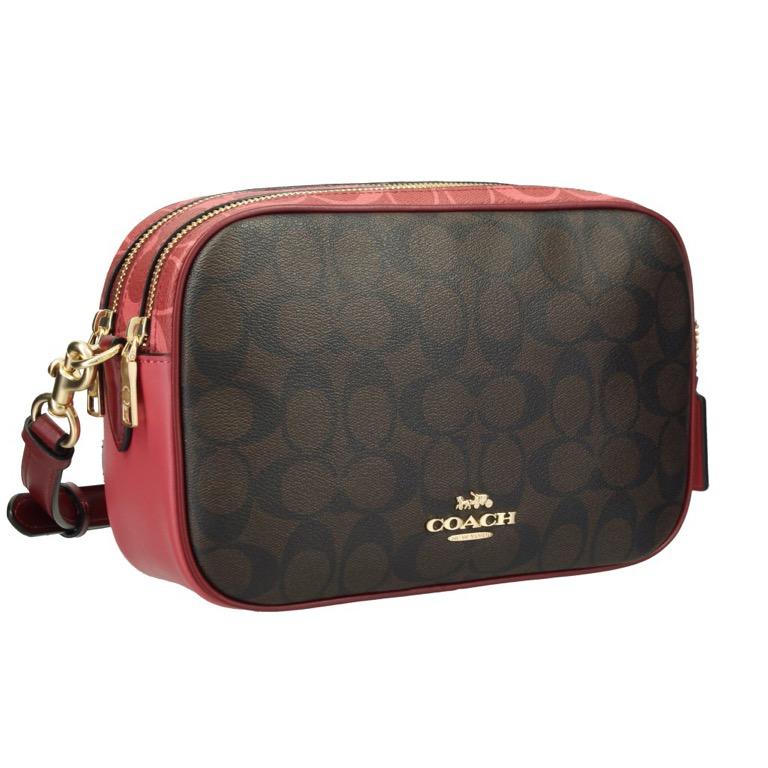 COACH JES CROSSBODY IN BLOCKED SIGNATURE CANVAS, Women's Fashion, Bags