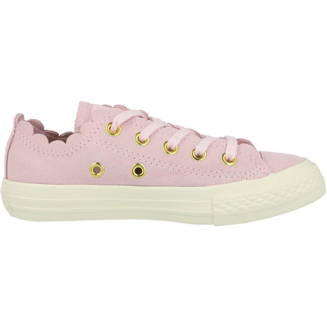 Converse Chuck Taylor All Star Ox Frilly Thrills Pink Foam Suede