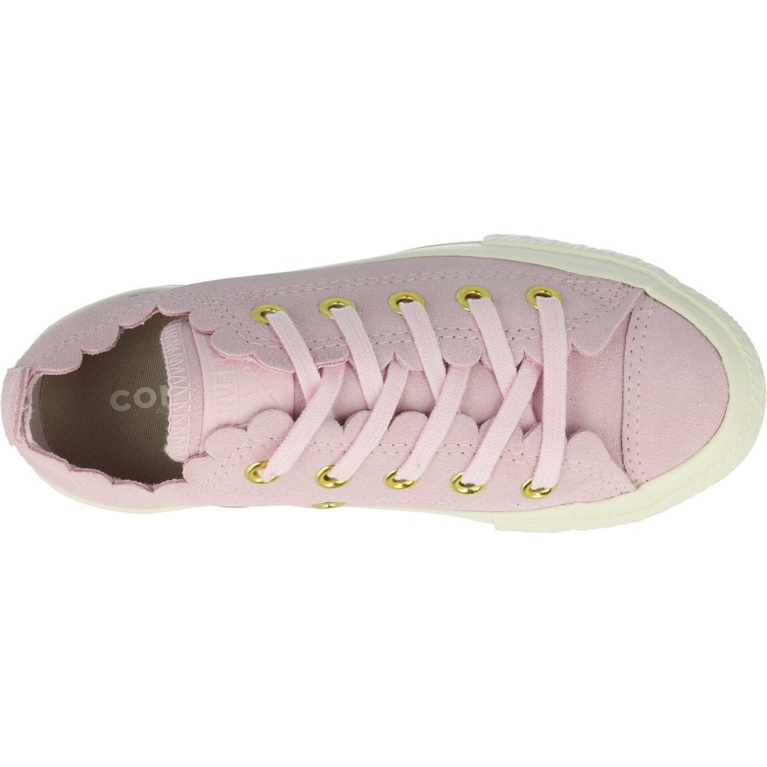 Converse Chuck Taylor All Star Ox Frilly Thrills Pink Foam Suede