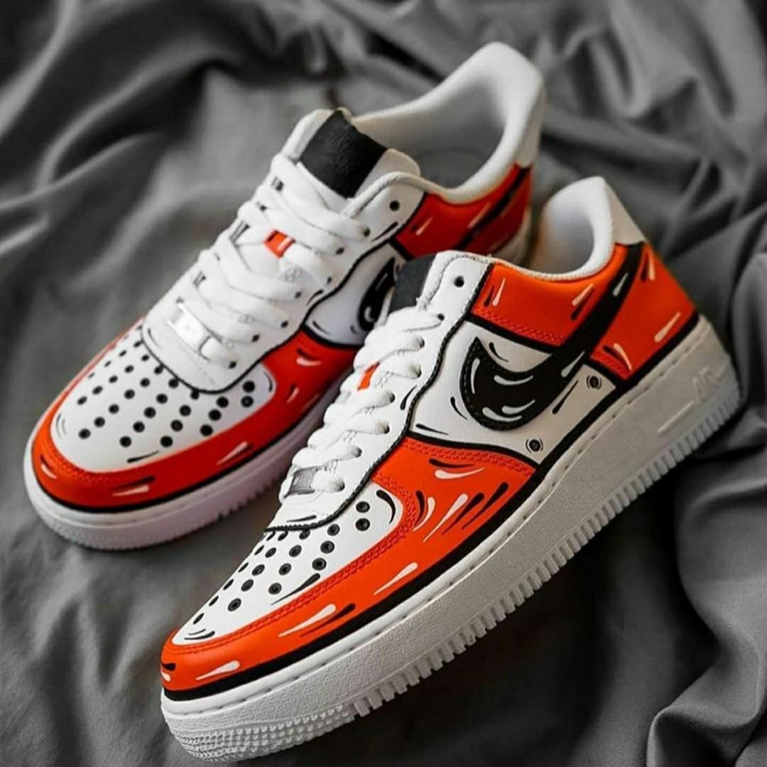 CUSTOM NIKE AIR FORCE 1s JORDAN ILLUSTRATED Men s Fashion
