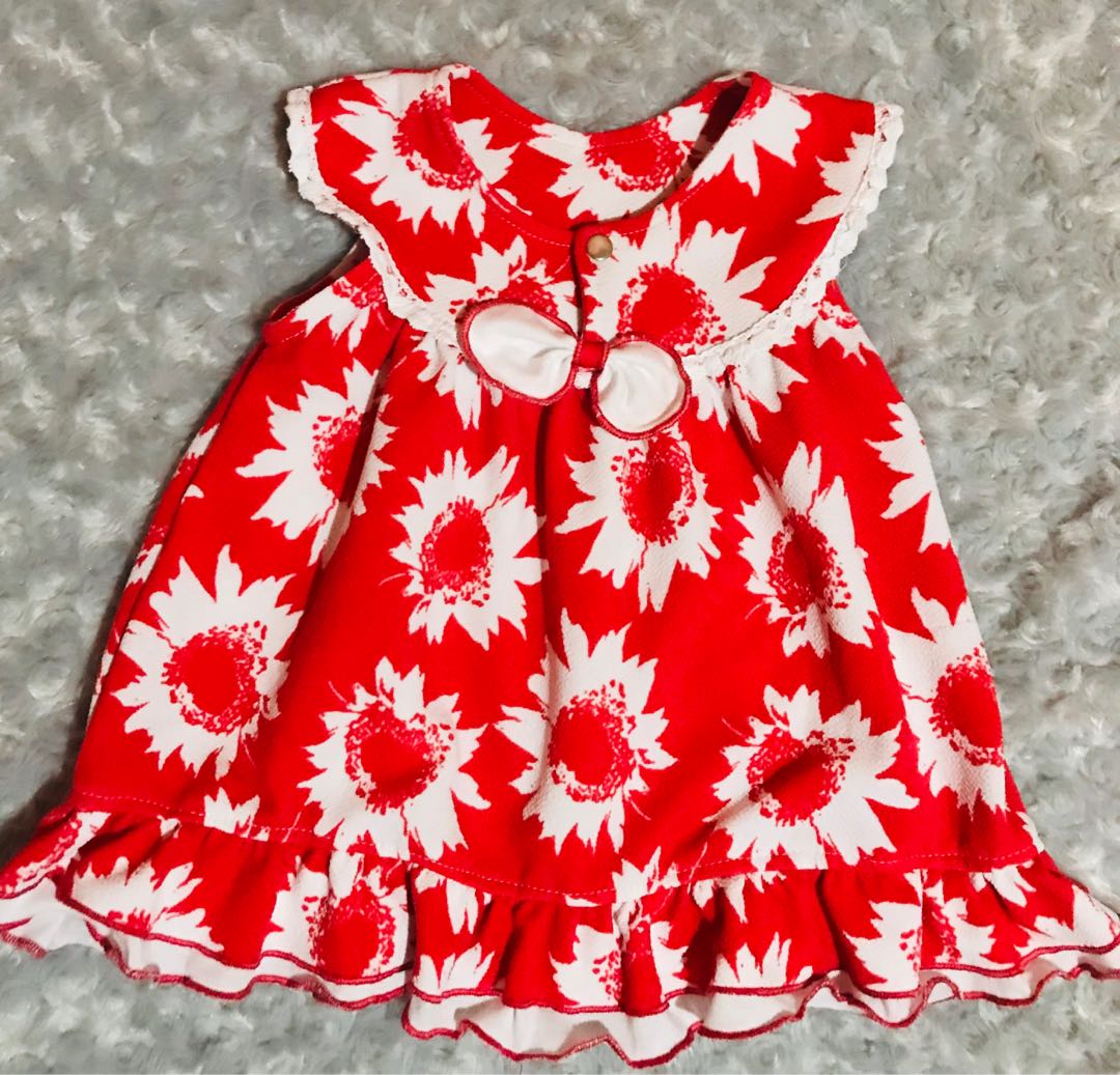 baby dress red