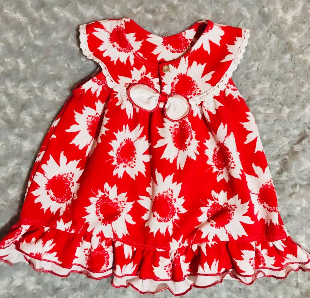 red dress for 1 year old baby girl