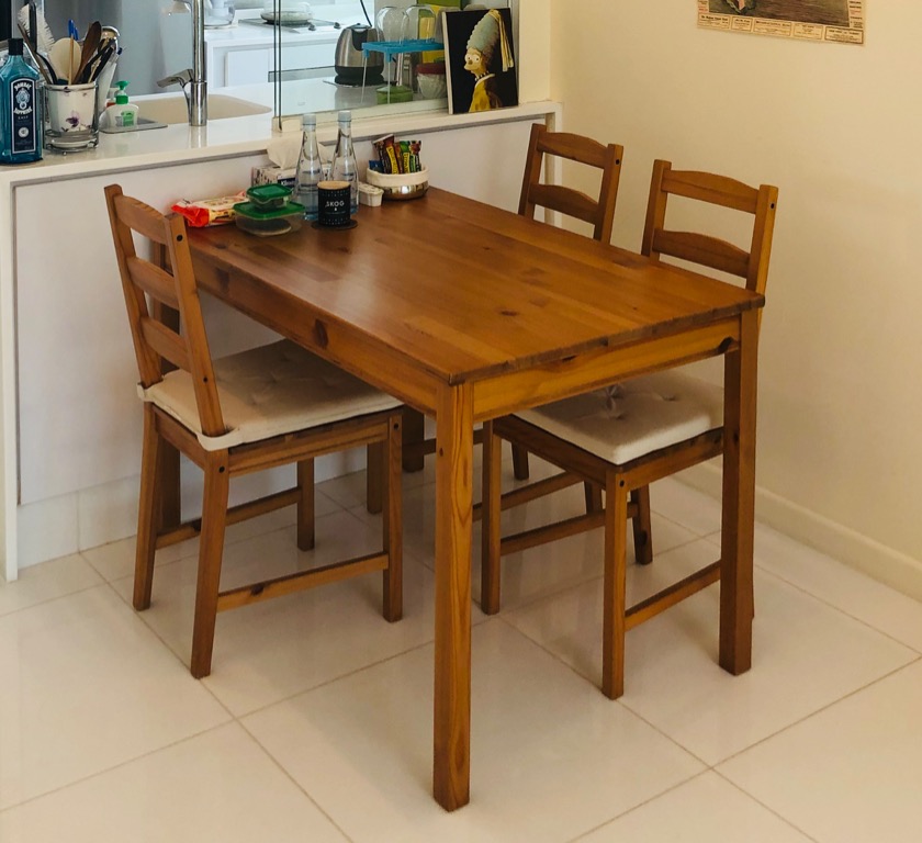 Dining Table 4 Chairs Ikea Furniture Tables Chairs On Carousell