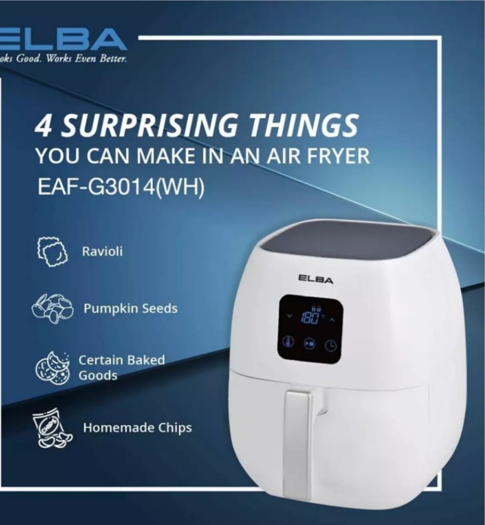 Elba Air Fryer Touch Control Panel Led Display Eaf G3014 Wh Kitchen Appliances On Carousell