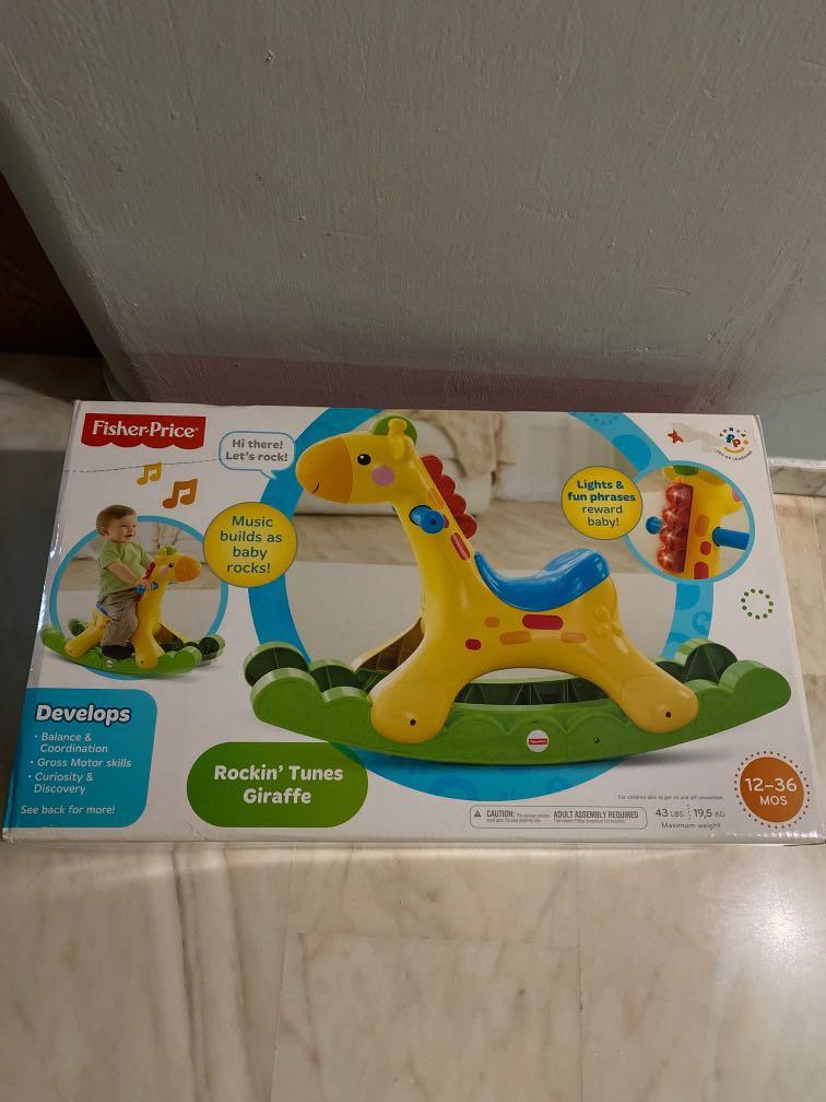 Fisher Price Rockin Tunes Giraffe Babies Kids Infant Playtime