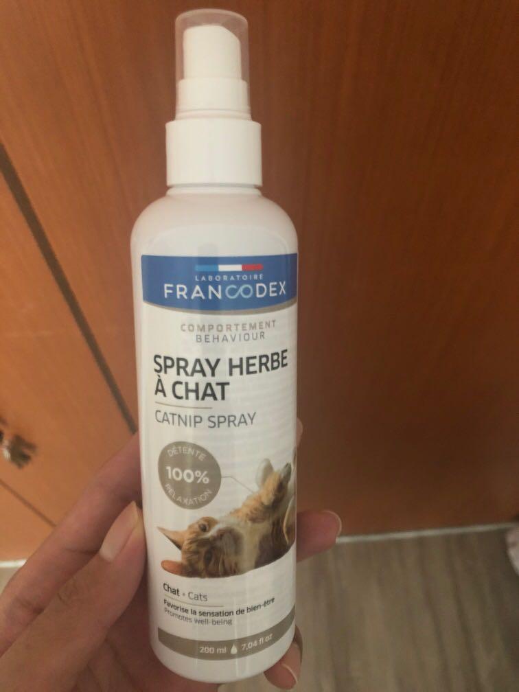 Francodex Spray Herbe A Chat 0ml For Cheap Sale Pet Supplies For Cats Cat Accessories On Carousell