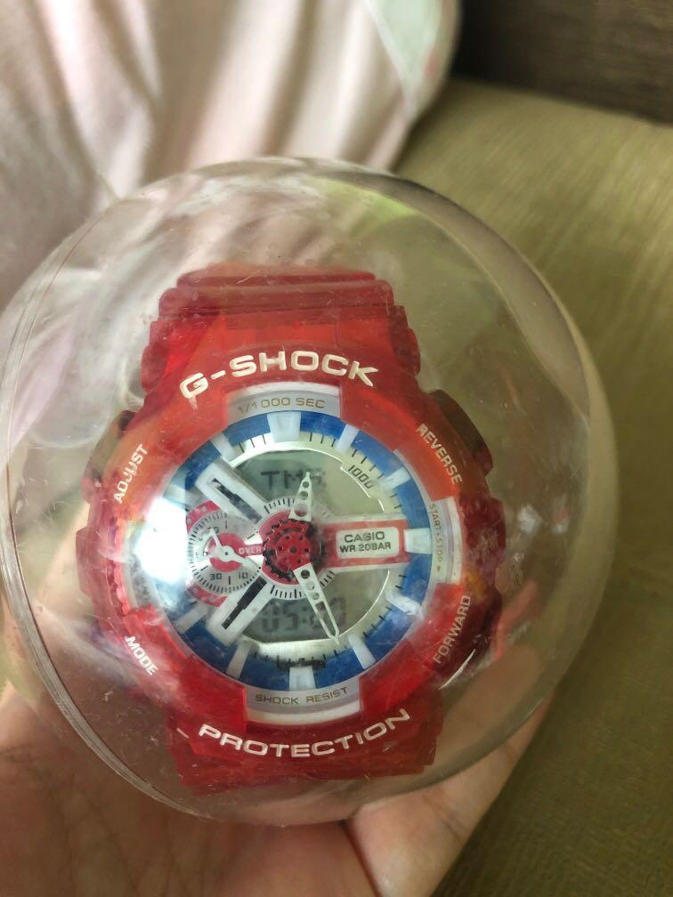 G shock clearance red blue