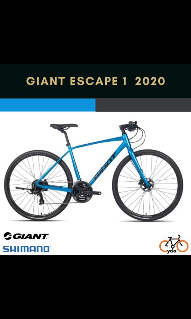 Giant Escape 1 2020 Sports Equipment Bicycles Parts Bicycles on Carousell