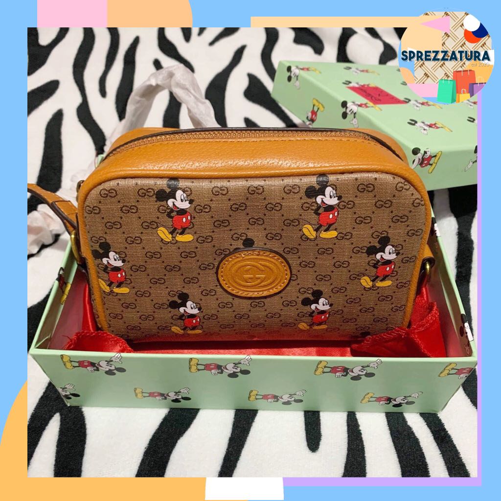 Cloth handbag Disney x Gucci Beige in Cloth - 32088594