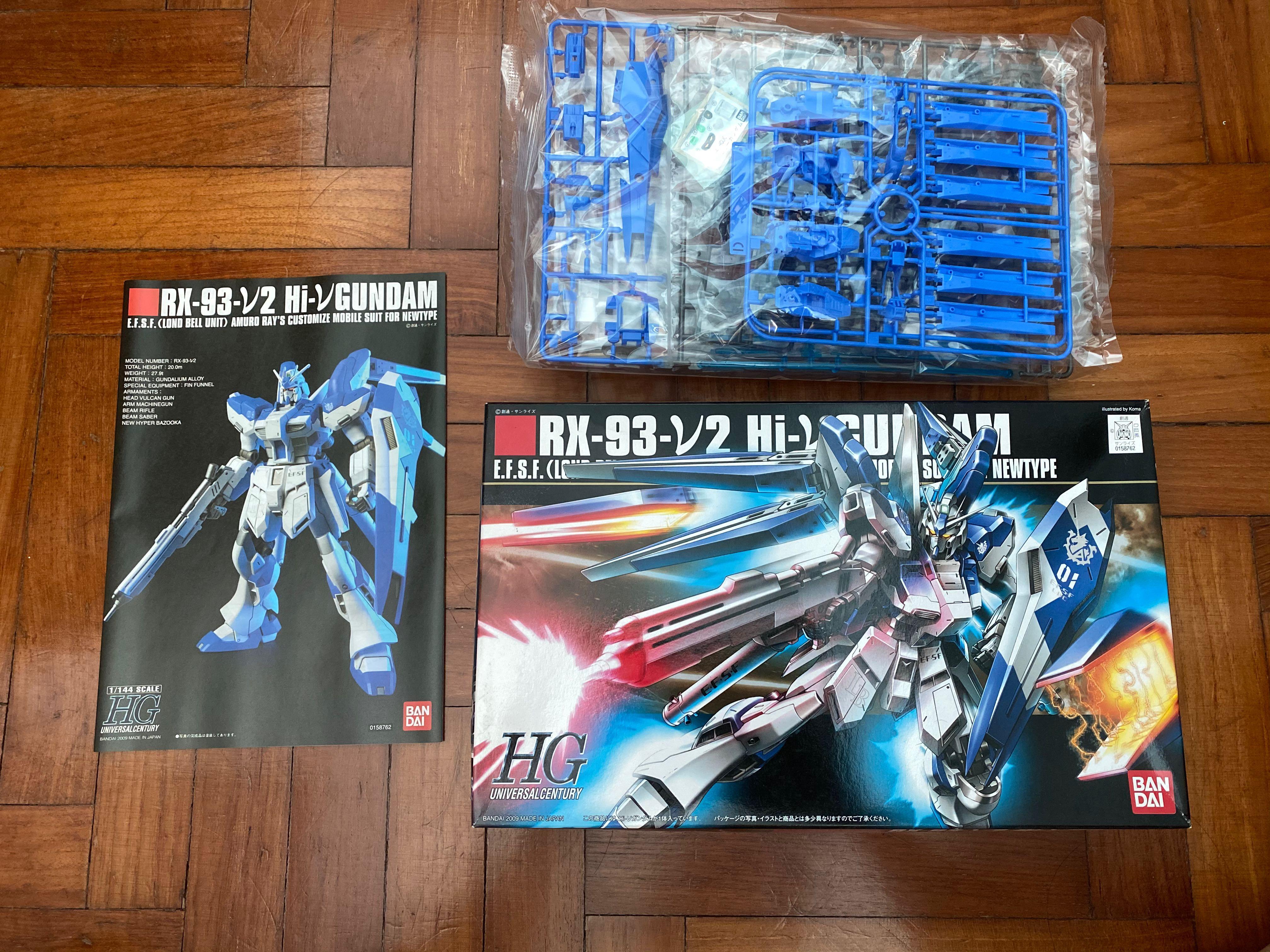 HGUC 1/144 RX-93 Hi V Gundam (Category: Toys & Collectibles) located in Singapore. Submitted by yj.shun (Listing ID 1015595404, Image 2). Description: Was too busy to fix them up, looking for a builder :( Only PayNow please, thanks 🙏 Box maybe slightly dented..