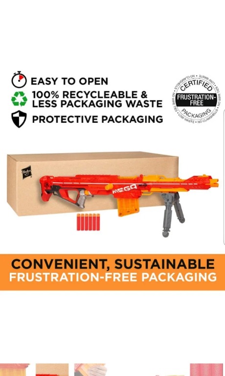 HOT RARE Giant Jumbo Nerf Sniper Rifle Machine Gun with N Strike