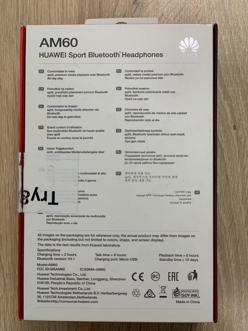 Huawei sport Bluetooth Headphones AM60 