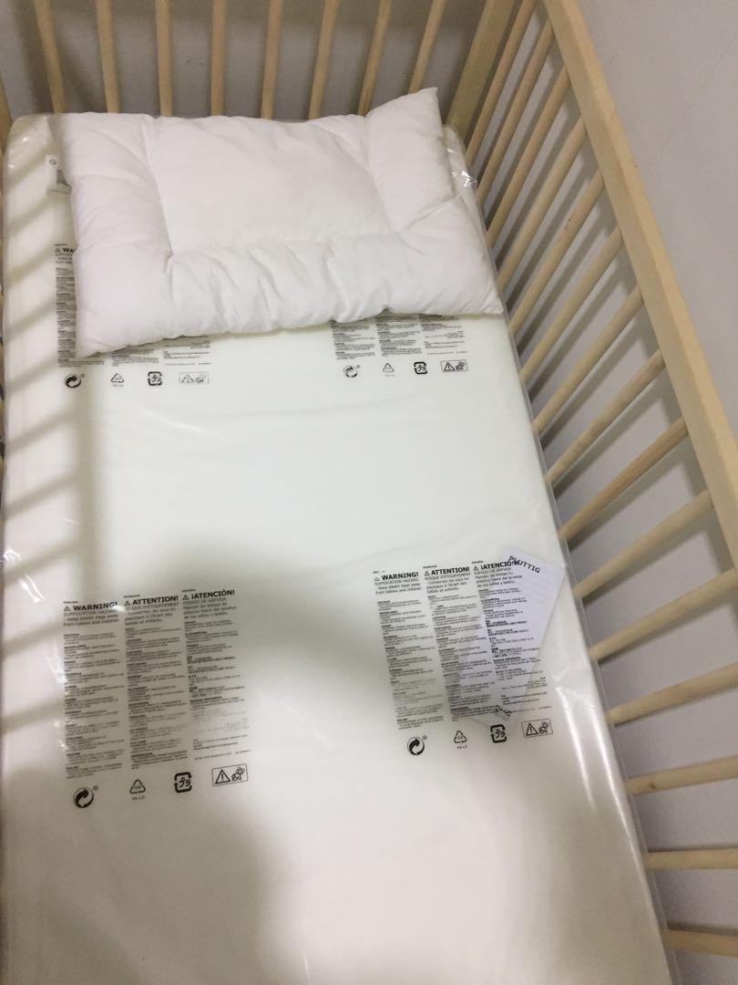 IKEA BABY COT AND MATTRESS, Babies & Kids, Baby Nursery & Kids