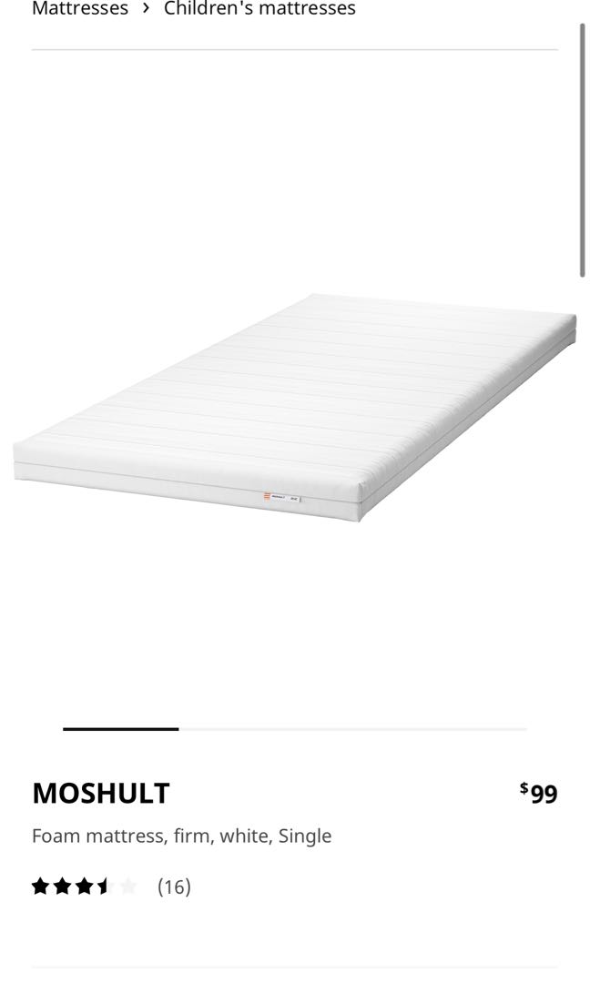 Ikea Mattress Moshult Foam Futon Home Furniture Furniture On