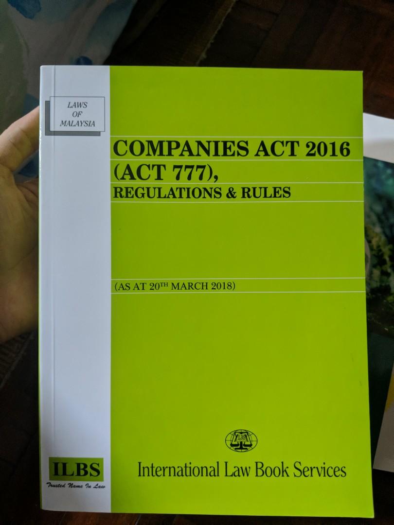 Ilbs Companies Act 2016 Textbooks On Carousell
