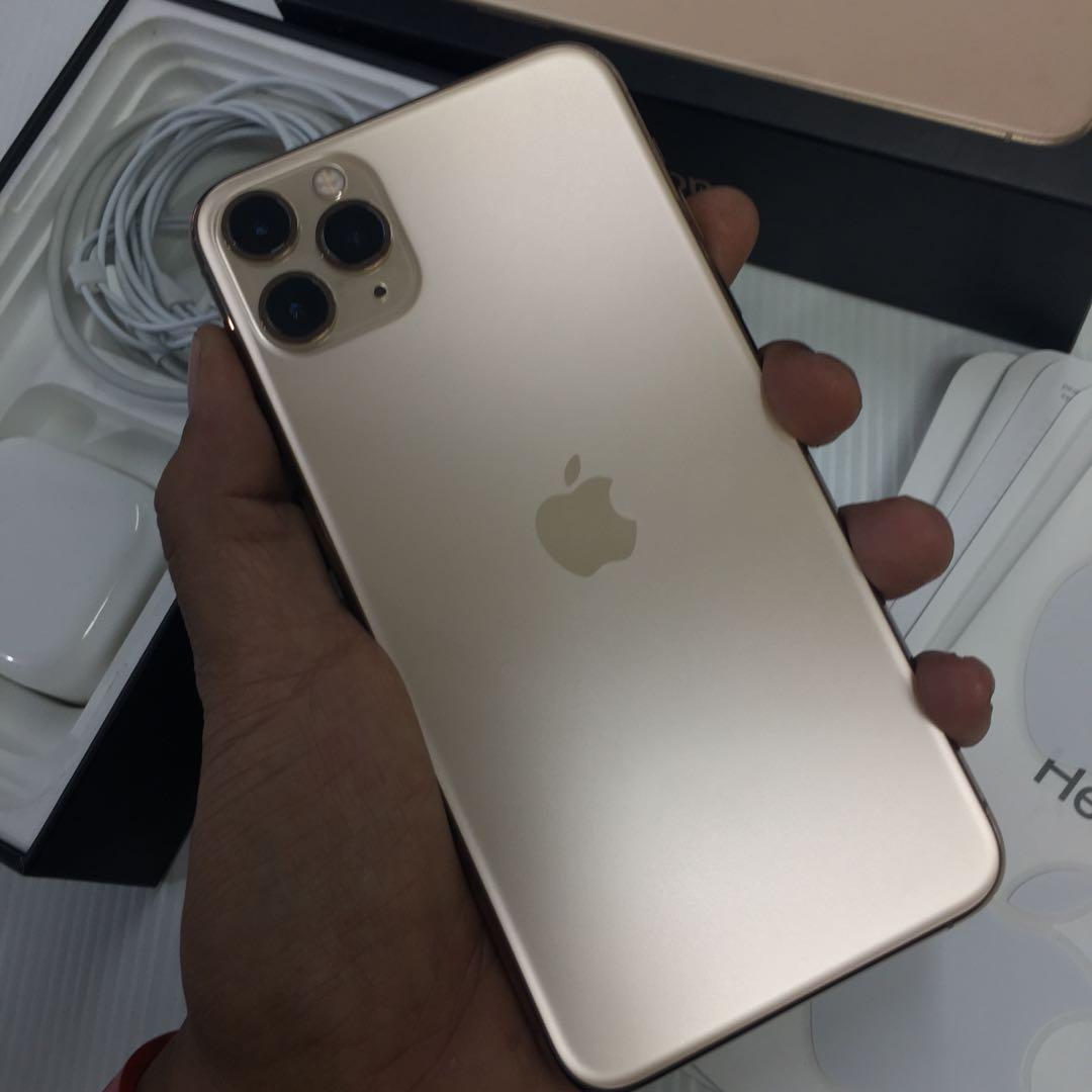 Iphone 11 Pro Max 512gb Gold Inter Super Mulus Abiss Telepon Seluler Tablet Iphone Iphone 11 Series Di Carousell