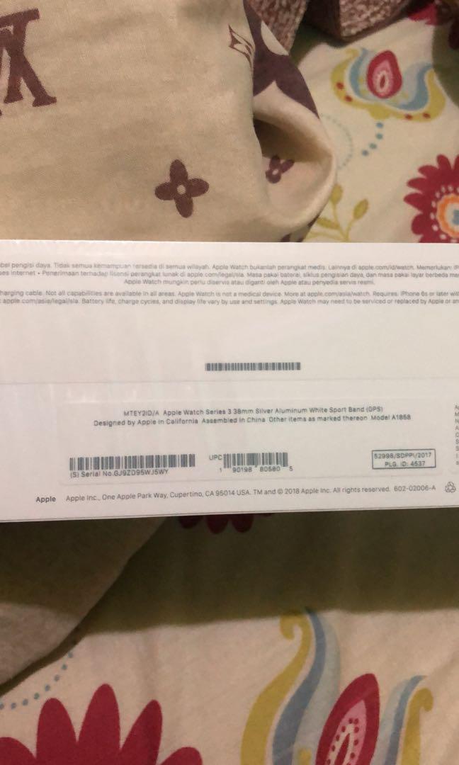 Iwatch Series 3 38 Mm Ibox Barang Mewah Jam Tangan Di Carousell
