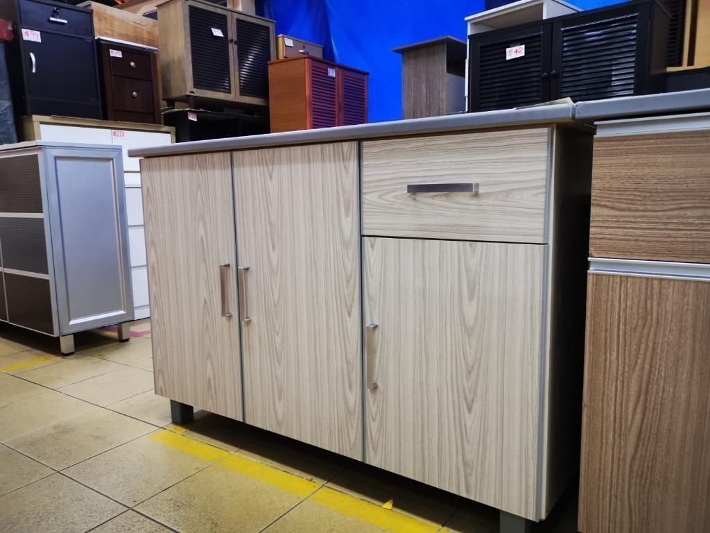 Kitchen Cabinet Ready Stock 3 Doors 1 Drawer Furniture Shelves Drawers On Carousell
