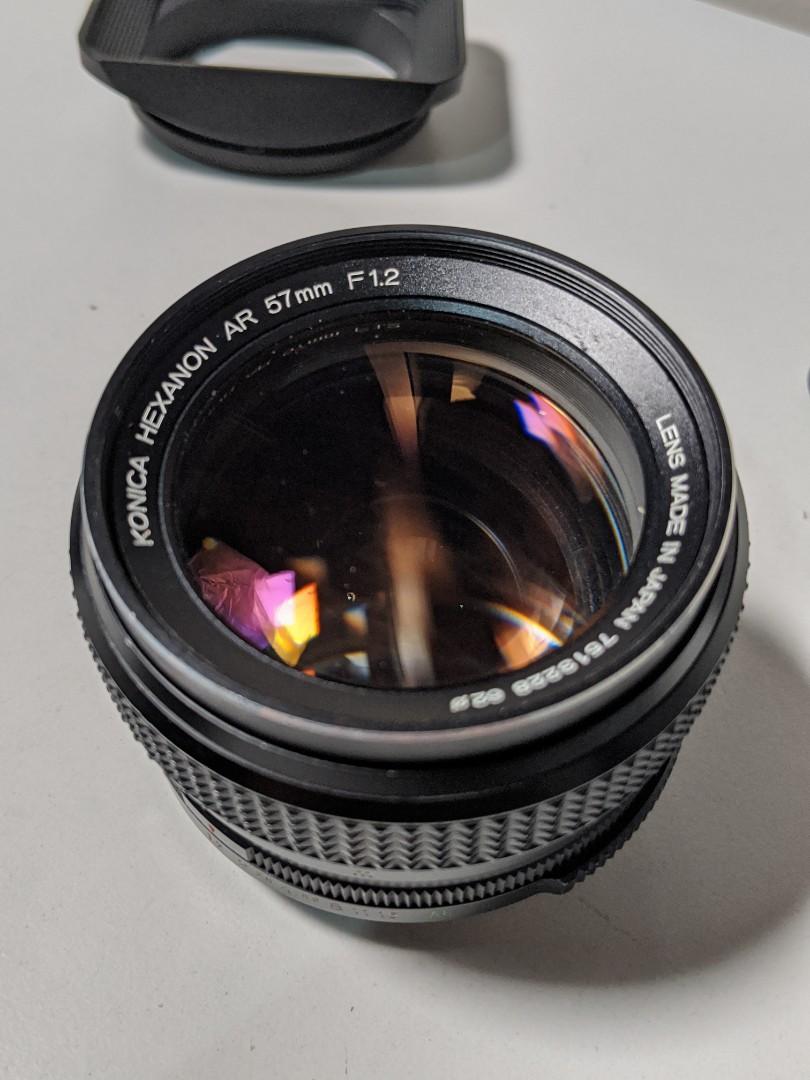 Konica Hexanon 57mm 1.2 with Nikon adapter (Category: Lens & Kits) located in Manila. Submitted by billtiyu (Listing ID 1015667214, Image 1). Description: Sad to let this go. I was supposed to get a Z6 or Z7 to tandem with this but the pandemic happened and I really need funds. Had the chance to shoot with this using my friend's Z6 and it was helluva sharp at 1.2. Hay.😅😔 Anyway, it comes with the following: 1. Rare square hood screw on lens 2. 