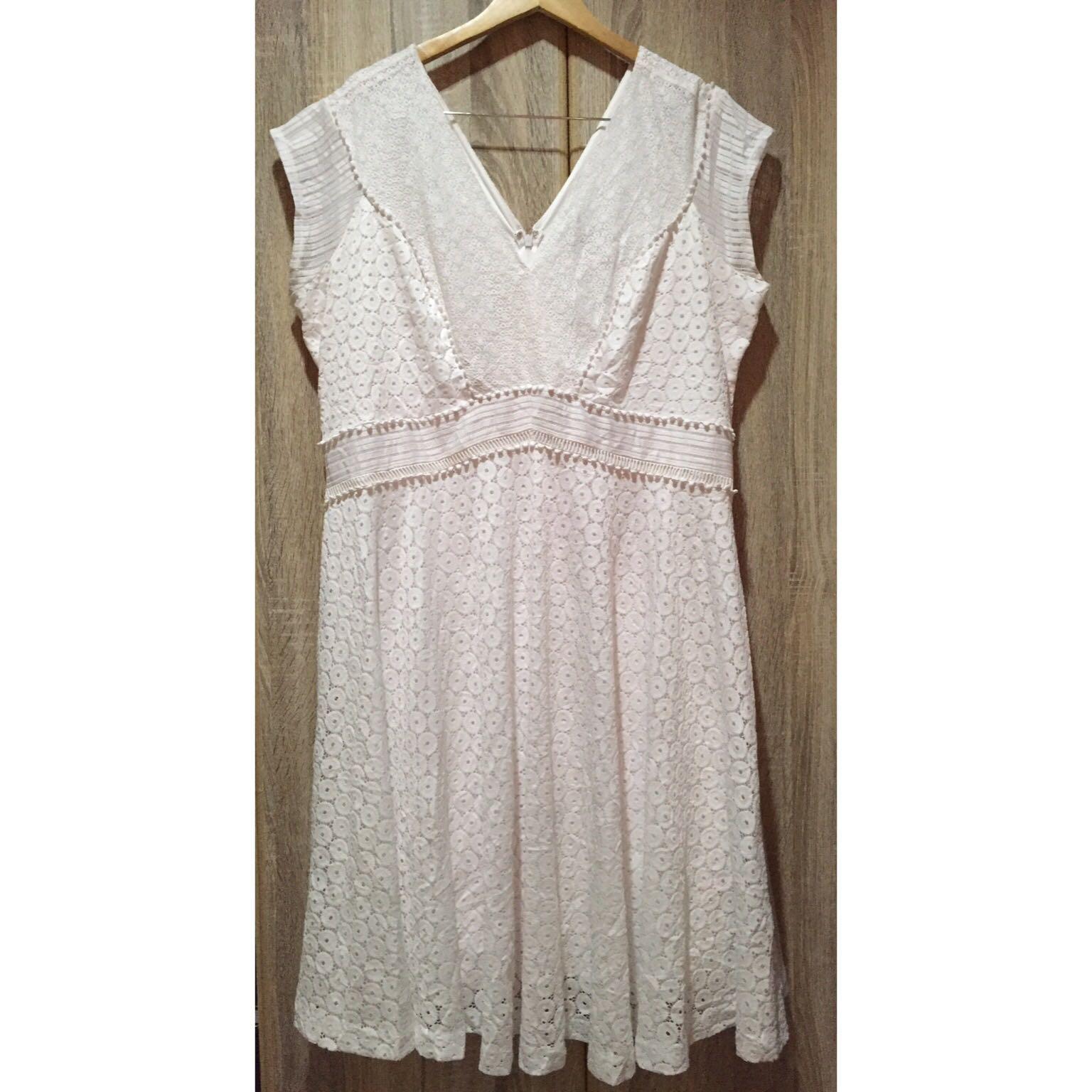 Lane Bryant White Boho Dress Plus Size Women s Fashion Dresses