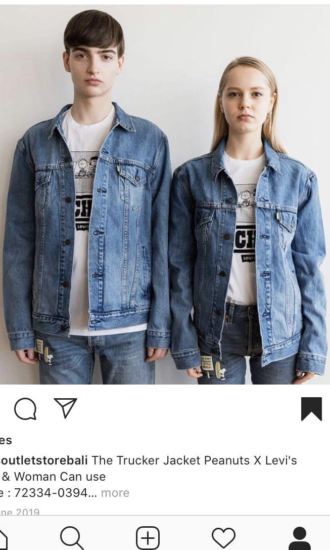 Levi's peanuts denim jacket top