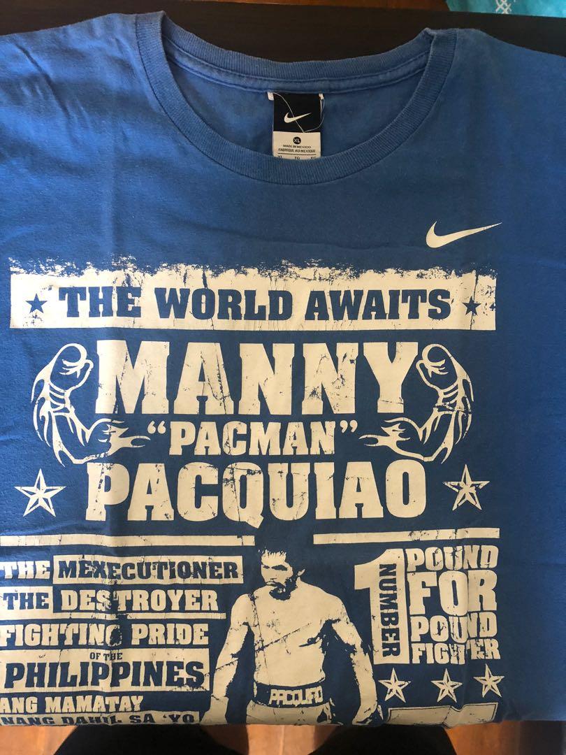 Fundador adyacente Por el contrario Original Nike Manny Pacquiao shirt, Men's Fashion, Tops & Sets, Tshirts &  Polo Shirts on Carousell