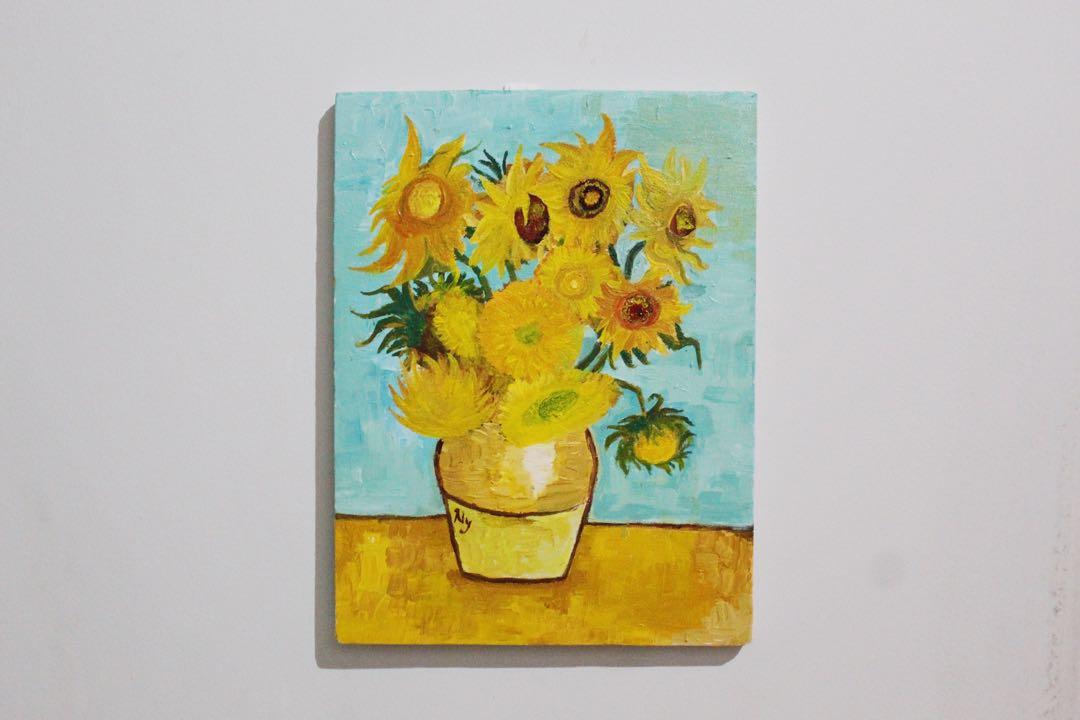 Lukisan Sunflower Vincent Van Gogh Desain Kerajinan Tangan Karya Seni Di Carousell