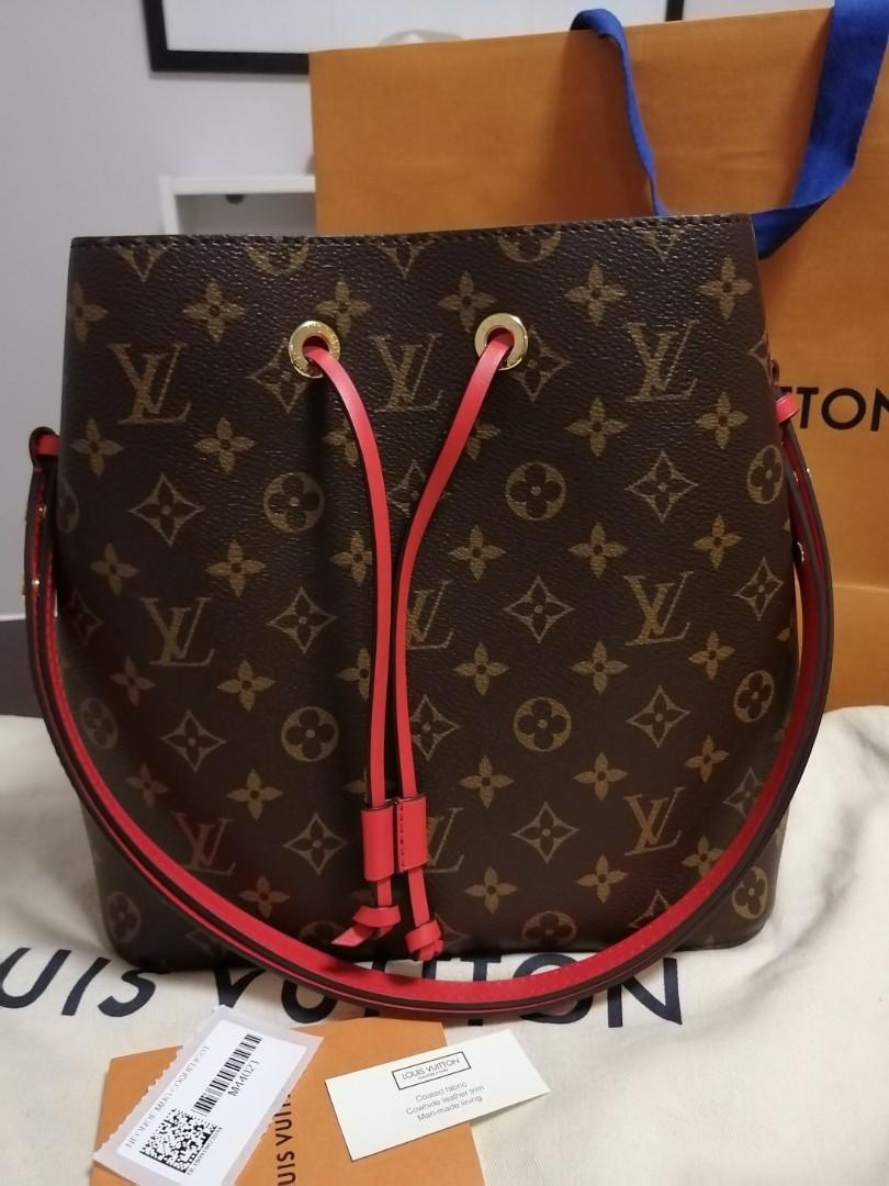 LV Neonoe MM MNG Coquelicot Red