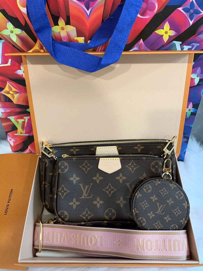 ☑️Authentic LV Multi Pochette Accessoires Rose Clair Monogram M44840,  Luxury, Bags & Wallets on Carousell