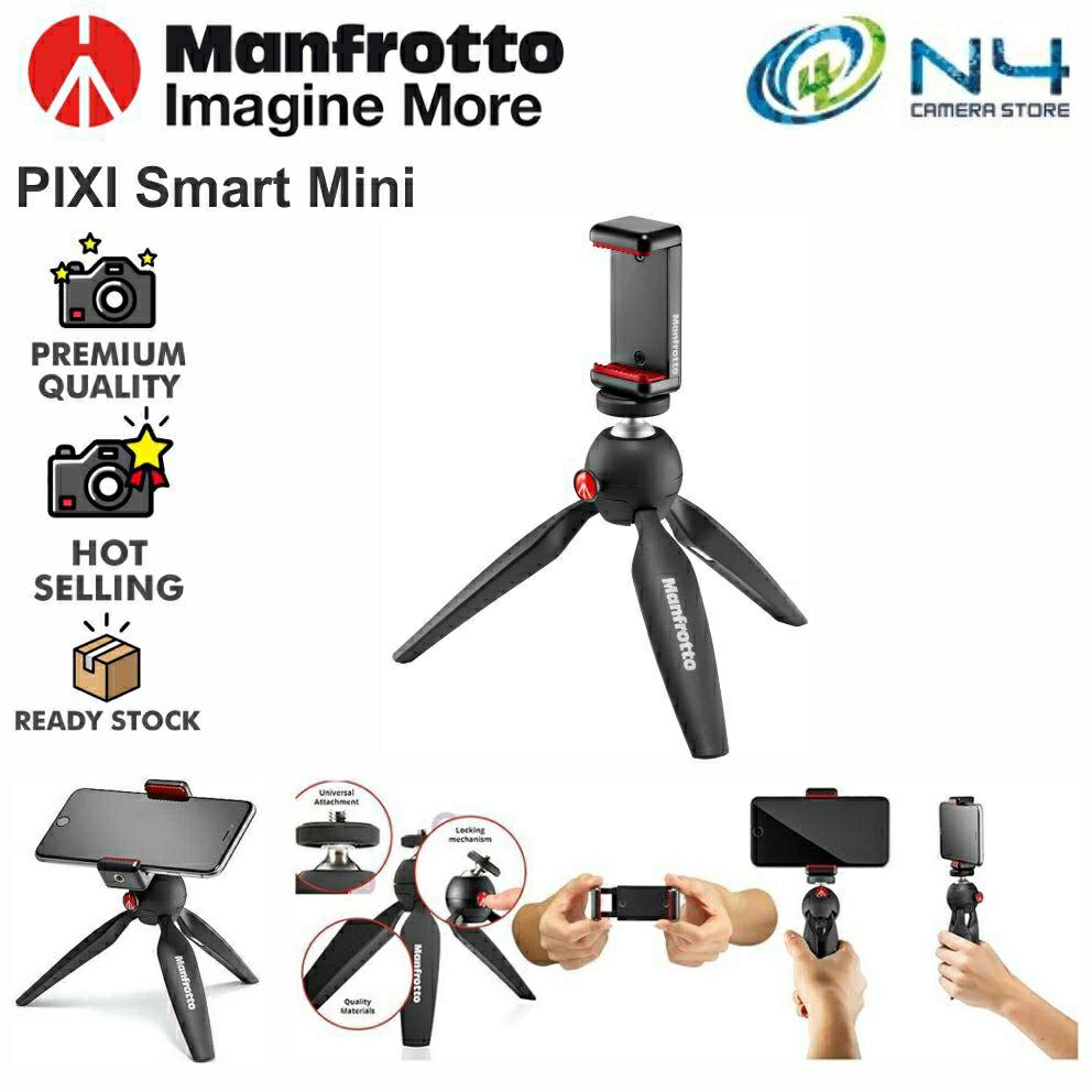 Manfrotto PIXI Smart Mini Tripod with Universal Smartphone Clamp