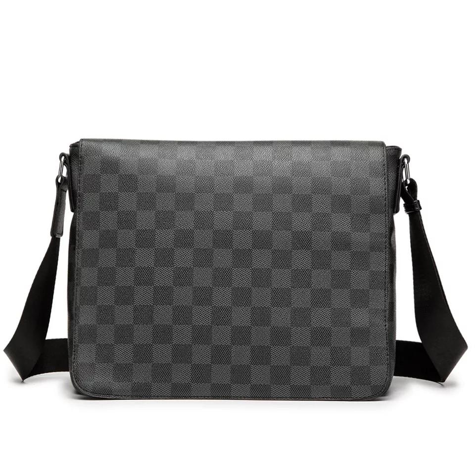checkered messenger bag