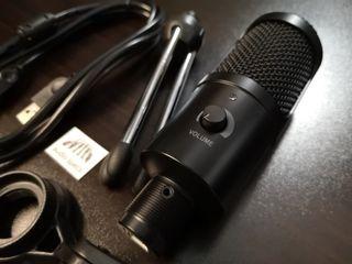 Microphone Condenser USB Microphone Studio Mic Podcast Karaoke Recording