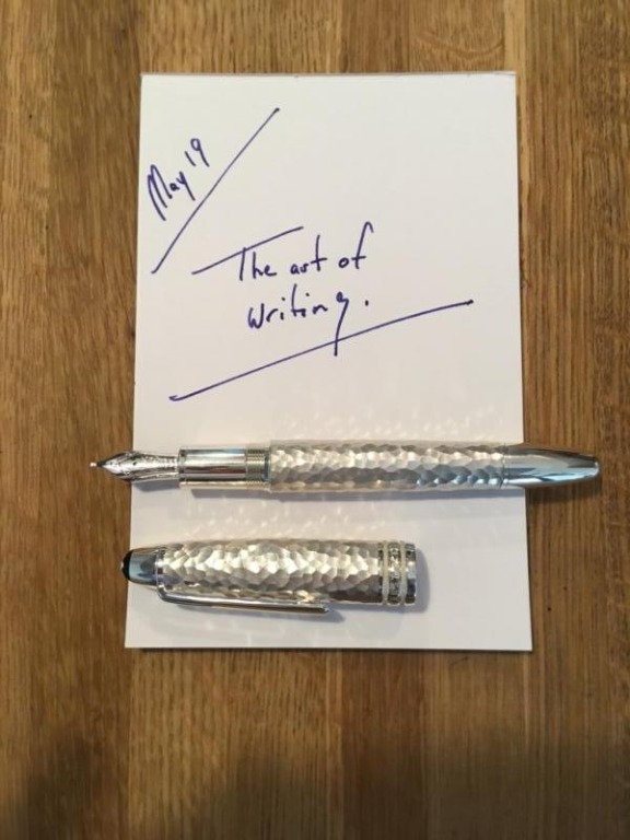 Meisterstück martelé sterling deals silver fountain pen
