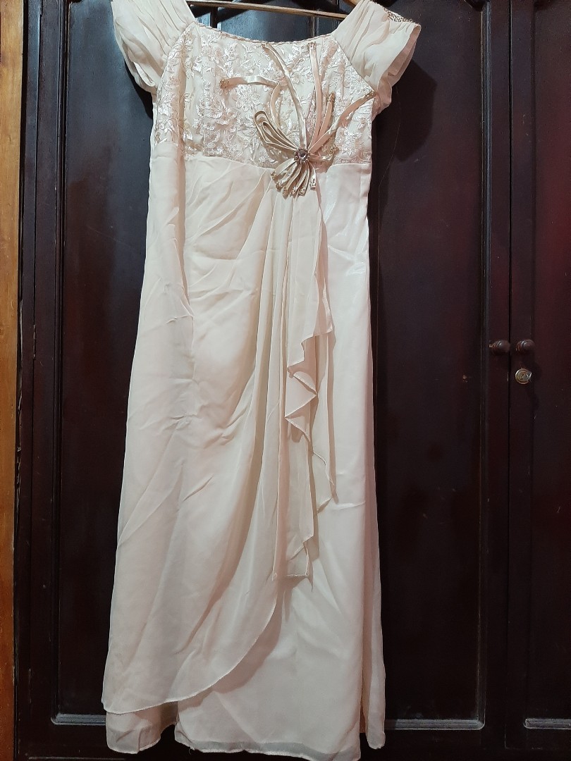 Simple ninang dress for wedding on sale
